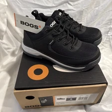 Bogs Womens Shale Lo Comp Toe Sneaker Black Size 6
