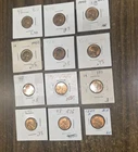 Lot of 12 1940'S LINCOLN WHEAT PENNIES/ GOOD CONDITION