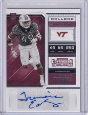 Tremaine Edmunds 2018 Panini Contenders Draft Picks College Ticket Rc Auto