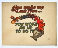 Original VINTAGE 1970s Heat Transfer | You Woke Me Up To Do It - Roach '79