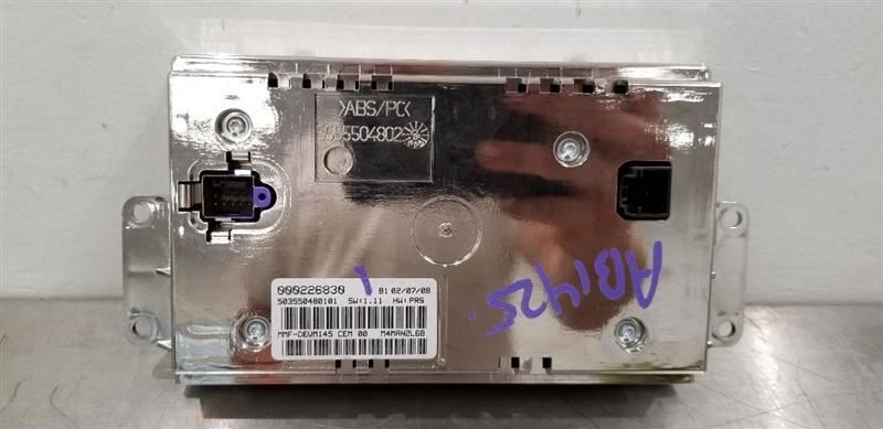 09 MASERATI GRANTURISMO RADIO AUDIO INFORMATION DISPLAY SCREEN 000226830