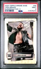 Marketplace image: JOSH BRIGGS 2025 TOPPS CHROME WWE GOLD SUPERFRACTOR SP 1/1 PSA 9 MINT