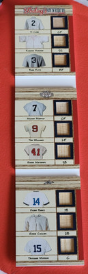 Babe Ruth BAT CARD #3/5 MICKEY MANTLE Ty Cobb TED WILLIAMS Ernie Banks LEAF