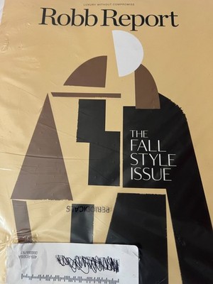 ROBB REPORT MAGAZINE - SEPTEMBER 2025 - THE FALL STYLE ISSUE (Sealed)