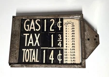 Super Rare SINCLAIR Gas Pump Price Sign
