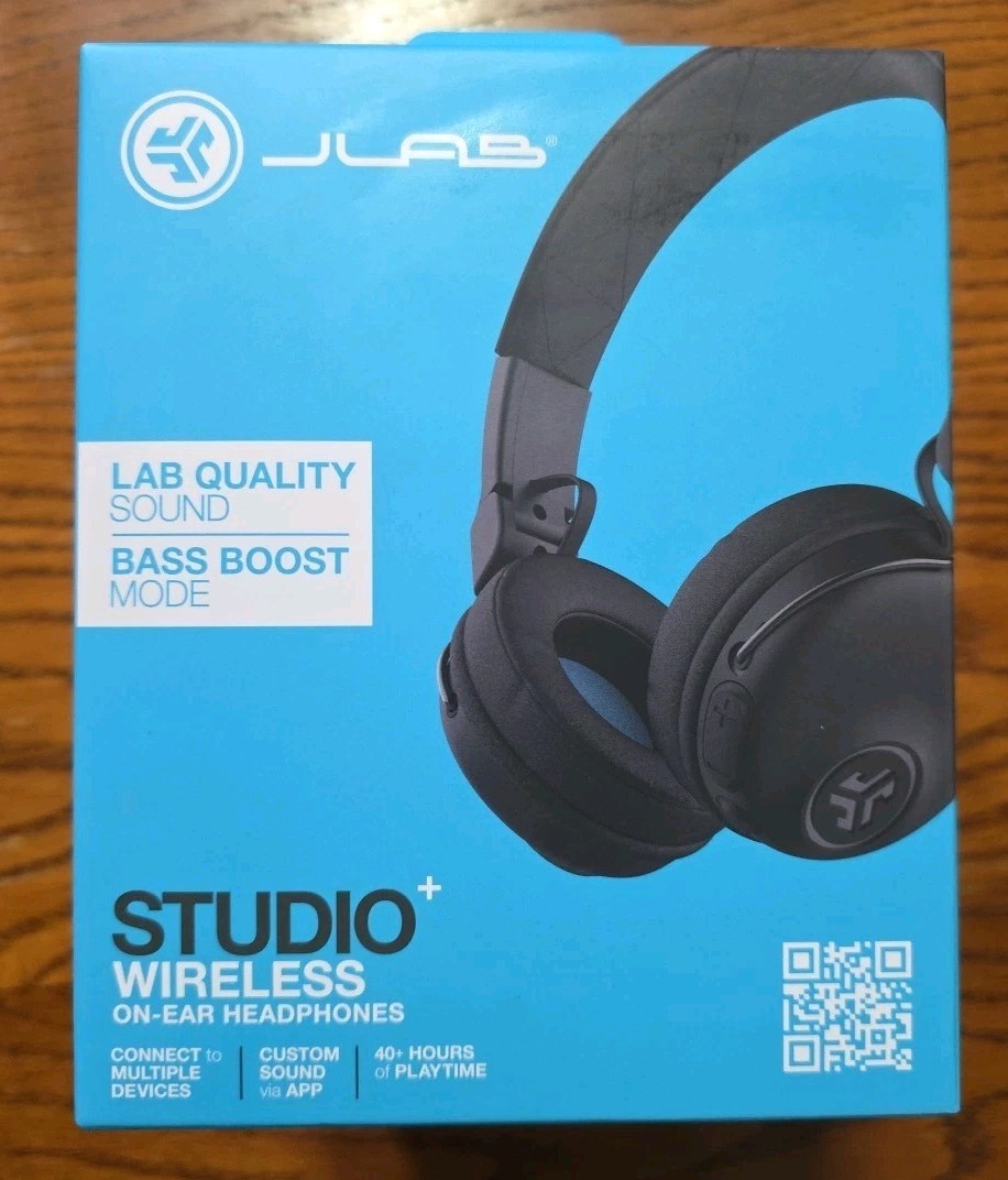 JLab Quality Sound Bass Boost Mode Studio Wireless On-Ear Headphones Connect Mul