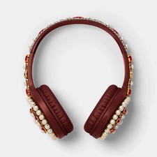 Embellishment On-Ear Headphones - heyday Jewel Red