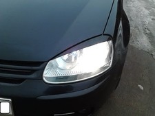 Scheinwerferblenden Böser Blick Set aus GFK passend für VW GOLF 5 V 2003-2009