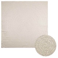 Teppich Zizur Creme 240X240 Cm Jute-Optik Indoor Und Outdoor
