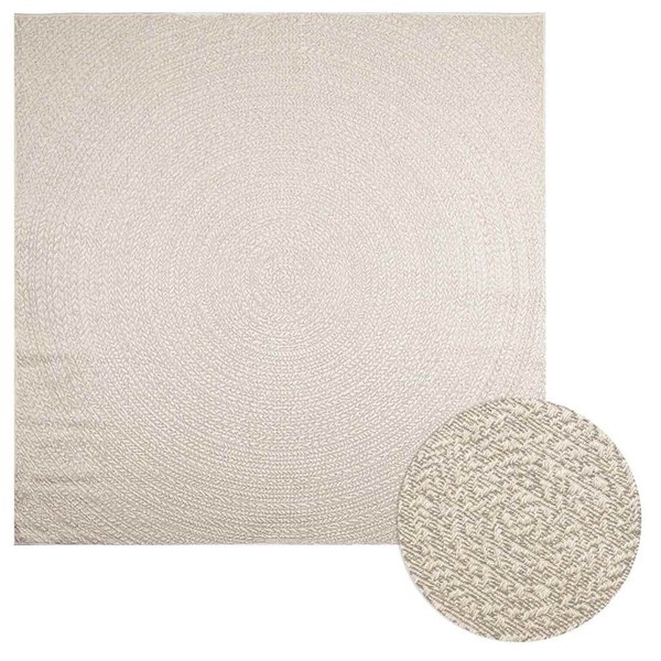 Teppich Zizur Creme 240X240 Cm Jute-Optik Indoor Und Outdoor-image