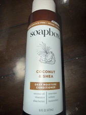 Soapbox Coconut Oil Moisture & Nourish Shampoo with Shea Butter, 16 oz (B5)