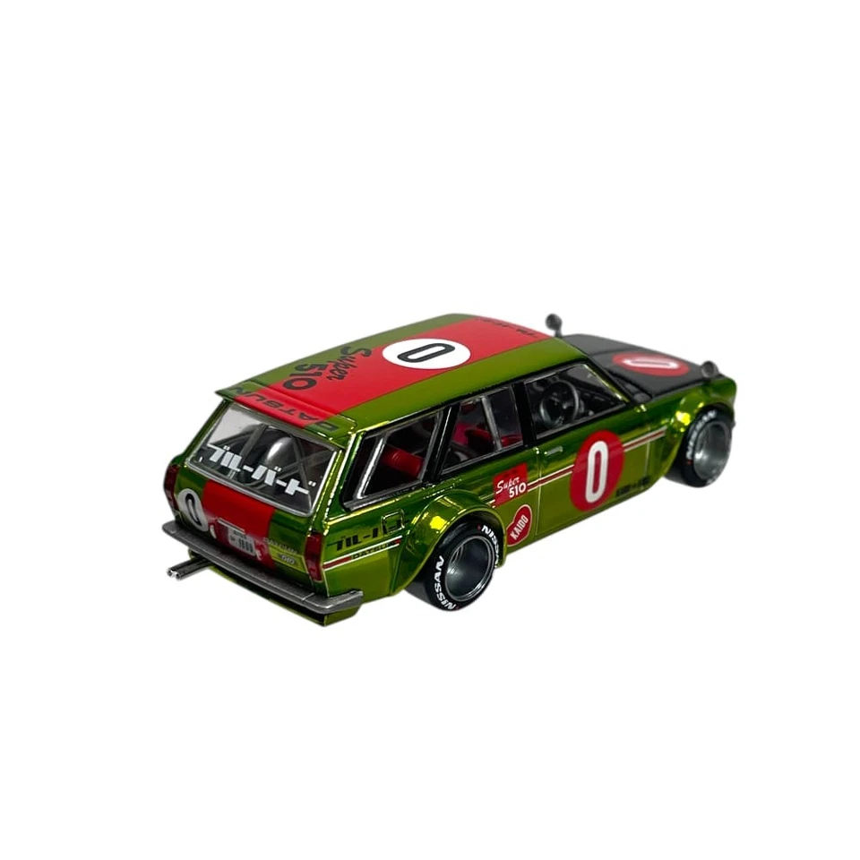 Modellino Auto Mini GT x Kaido House 1/64 Kaido Datsun 510 Wagon OG Flow Yellow - Immagine 4 di 4
