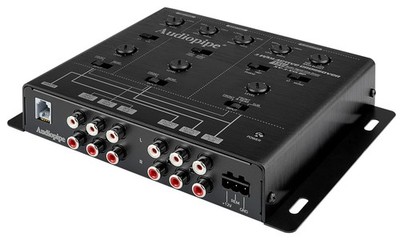 Audiopipe 3-Way Active Crossover with Bandpass Filter 3-Way, Black 