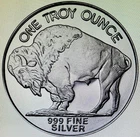 1 oz Silver Rounds TUBE of 10  .999 Fine APMEX