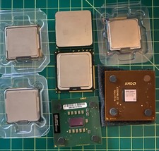 Lot of 7 miscellaneous Processors/CPUs. AMD and Intel. i3, i5, Athlon II, Athlon