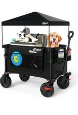 Portal Wagon  Beach Trolley With Canopy  Festival/Camping Trolley Cart  Folding