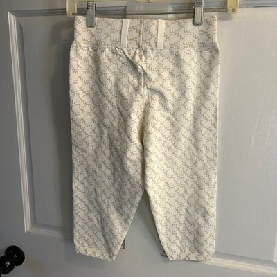 Women's Miaou Harley Capri Pants S cream Gold
