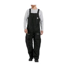NEW Carhartt Yukon Extremes Insulated Bib Coveralls Mens L R Blk 104461 Cordura