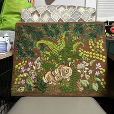 Bucilla Creative Needlecraft WOODLAND HIDEAWAY 2392 Completed