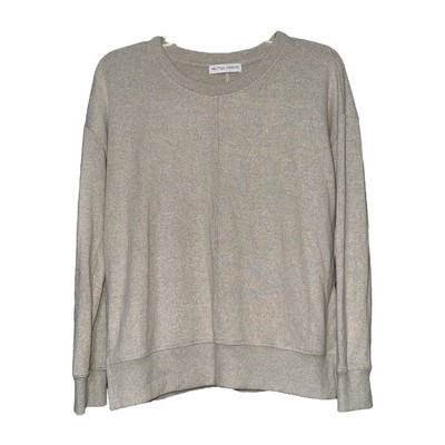 Neutral Ground Womens Beige Soft Stretch Crew Neck Sweater Size Small New