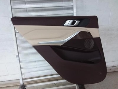 2019 BMW X5 Driver Left Side Rear Interior Trim Panel Brown and Beige OEM