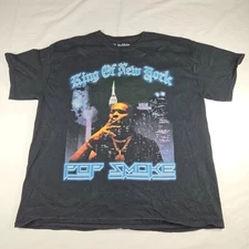 Pop Smoke King Of New York T Shirt Men's XL Hip Hop Trap Rap Tee XL