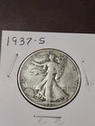 1937-S Liberty Walking Half Dollar (Free Shipping)