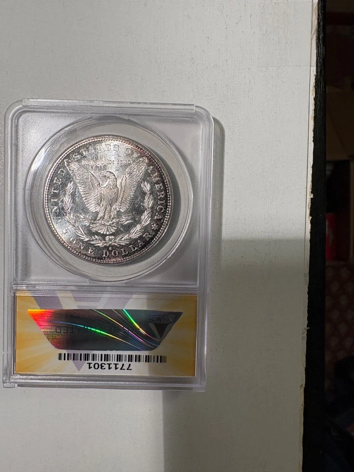 Dólar Morgan 1882-S ANACS $ MS 64 camafeo VAM-37A PL similar a prueba Foto 2 de 2