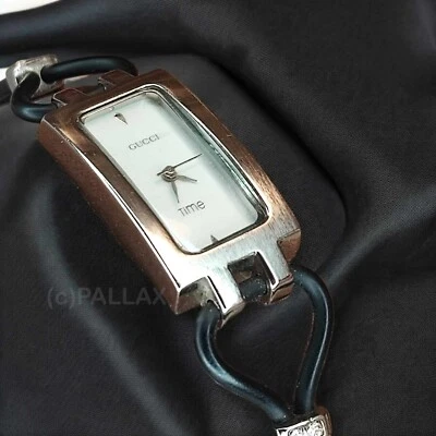 GUCCI CROSS FASHIONTIME DAMEN-ARMBANDUHR EDELSTAHL VINTAGE - Bild 1 von 4