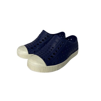 Native little kids Jefferson slip on shoes blue size c8