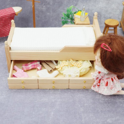 Mini Furniture Bed Doll House Accessories Micro Landscape Models - Picture 2 of 12