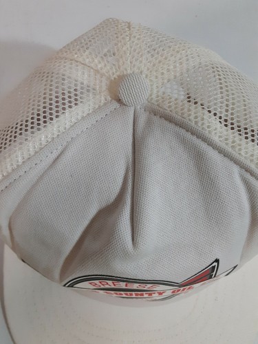 Vtg Breese Illinois Clinton County Oil Firestone Snapback Trucker Hat Swingster - Picture 6 of 11