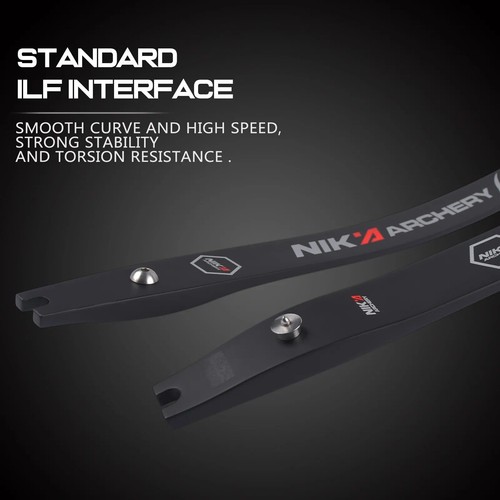 ILF Recurve Bow Limbs H25-68" Carbon 12-50LBS Archery Hunting Target Sports - Picture 4 of 14
