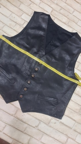 Wrangler Authentics Vintage Men's Leather Vest Size 2XL - Picture 5 of 24