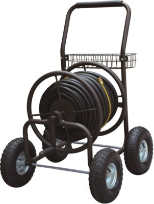 LANDSCAPERS SELECT 8952038 GARDEN WATER HOSE REEL ESTATE WAGON WHEEL NEW IN  BOX