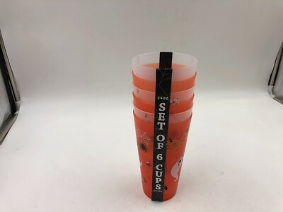 Plastic 24oz Halloween Drinking Cup Set For 6 BB01B56012