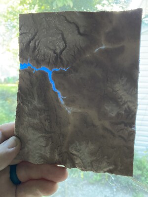 3d topographical Relief Map Glenwood Springs Carbondale Colorado