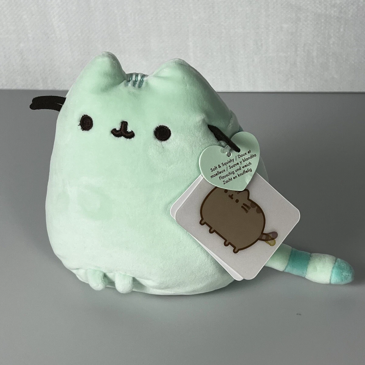 Pusheen Cat Kitty Mini Squisheen Cat Plush Mint Green Ultra Soft