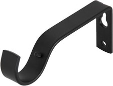 Curtain Pole Brackets, Black, For 28mm poles high grade Steel | ABC Decor