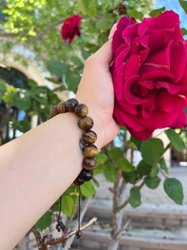 Natural Stone Adjustable Bracelet - 12mm - Picture 63 of 67