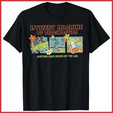 Mystery Machine Of Diagnostics Lab Week Med Lab Tech Black Cotton T-Shirt S-5XL