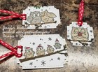 8 Stampin' Up! Tags Valentines, Halloween, Christmas, Have a Hoot, Modern Heart — photo 2