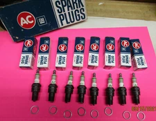 NOS Chevelle Camaro Nova AC 46N Fire Ring Spark Plugs GENUINE GM5612630 original