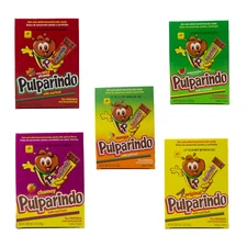 DLR Pulparindo Assorted Flavors Salado Tamarind Bar Mexican Candy 20 Pieces