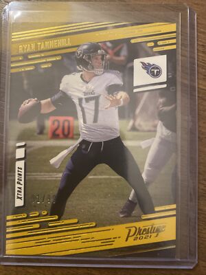 2021 Prestige Xtra Points Ryan Tannehill Yellow Parallel #/99 Titans Rare SP