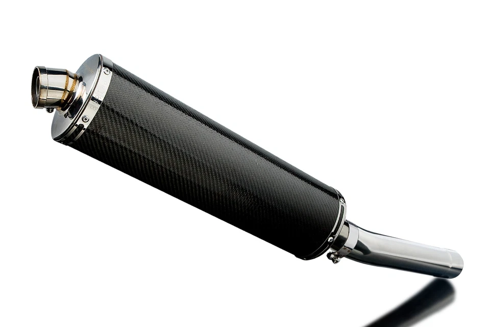 Kit silenciador escape carbono ovalado Kawasaki ZX-9R Ninja 1994-1997 Slip On 18" Foto 2 de 4