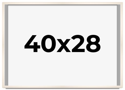 40x28 Frame White Wheat Solid Wood Picture Frame | Moulding Width 0.75 Inches |