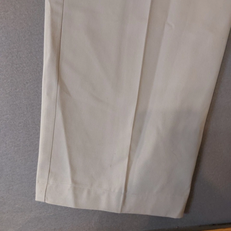 Pantalones chinos básicos vintage Bugle Boy para hombre talla 40 x 32 beige marfil caqui Foto 2 de 4