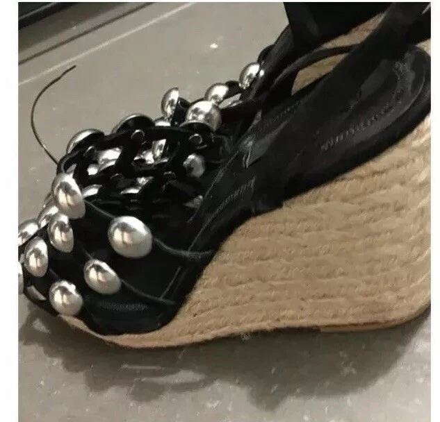 Alexander Wang cuña enjaulada negra 40 Foto 2 de 4