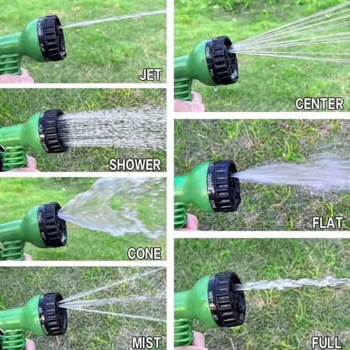 Expandable Garden Hose Pipe Anti Kink With 7 Function Water Spray Gun Magic Hose - Picture 14 of 24